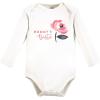 imageTouched by Nature Unisex Baby Organic Cotton LongSleeve BodysuitsBubblegum Floral