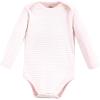 imageTouched by Nature Unisex Baby Organic Cotton LongSleeve BodysuitsBubblegum Floral