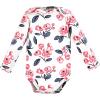imageTouched by Nature Unisex Baby Organic Cotton LongSleeve BodysuitsBubblegum Floral