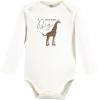imageTouched by Nature Unisex Baby Organic Cotton LongSleeve BodysuitsClassic Safari