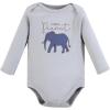 imageTouched by Nature Unisex Baby Organic Cotton LongSleeve BodysuitsClassic Safari