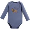 imageTouched by Nature Unisex Baby Organic Cotton LongSleeve BodysuitsClassic Safari