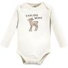 imageTouched by Nature Unisex Baby Organic Cotton LongSleeve BodysuitsDreamy Woodland