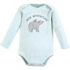 imageTouched by Nature Unisex Baby Organic Cotton LongSleeve BodysuitsDreamy Woodland