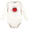 imageTouched by Nature Unisex Baby Organic Cotton LongSleeve BodysuitsHappy Veggies