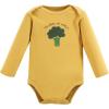 imageTouched by Nature Unisex Baby Organic Cotton LongSleeve BodysuitsHappy Veggies