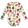 imageTouched by Nature Unisex Baby Organic Cotton LongSleeve BodysuitsHappy Veggies