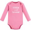 imageTouched by Nature Unisex Baby Organic Cotton LongSleeve BodysuitsPink Peanut