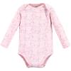 imageTouched by Nature Unisex Baby Organic Cotton LongSleeve BodysuitsPink Peanut
