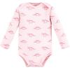 imageTouched by Nature Unisex Baby Organic Cotton LongSleeve BodysuitsRetro Dino