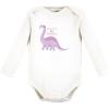 imageTouched by Nature Unisex Baby Organic Cotton LongSleeve BodysuitsRetro Dino