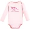 imageTouched by Nature Unisex Baby Organic Cotton LongSleeve BodysuitsRetro Dino