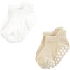 imageTouched by Nature Unisex Baby Organic Cotton Socks with NonSkid Gripper for Fall ResistancePink