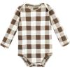 imageTouched by Nature babygirls Organic Cotton Longsleeve BodysuitsBoy Woodland Alphabet 5pack