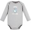 imageTouched by Nature babygirls Organic Cotton Longsleeve BodysuitsBoy Woodland Alphabet 5pack