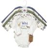 imageTouched by Nature unisexbaby Organic Cotton Longsleeve BodysuitsBoy Safari