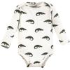 imageTouched by Nature unisexbaby Organic Cotton Longsleeve BodysuitsClassic Safari Animals