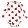 imageTouched by Nature unisexbaby Organic Cotton Longsleeve BodysuitsFruits and Veggies