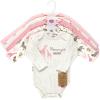 imageTouched by Nature unisexbaby Organic Cotton Longsleeve BodysuitsGirl Safari