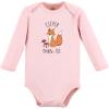 imageTouched by Nature unisexbaby Organic Cotton Longsleeve BodysuitsGirl Woodland Alphabet 3pack