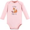 imageTouched by Nature unisexbaby Organic Cotton Longsleeve BodysuitsGirl Woodland Alphabet 5pack