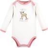 imageTouched by Nature unisexbaby Organic Cotton Longsleeve BodysuitsGirl Woodland Alphabet 5pack