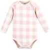 imageTouched by Nature unisexbaby Organic Cotton Longsleeve BodysuitsGirl Woodland Alphabet 5pack