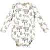 imageTouched by Nature unisexbaby Organic Cotton Longsleeve BodysuitsNeutral Woodland