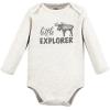 imageTouched by Nature unisexbaby Organic Cotton Longsleeve BodysuitsNeutral Woodland