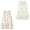 imageTouched by Nature Baby Organic Cotton Sleeveless Wearable Sleeping Bag Sack Blanket Moon 2Pack 1218 MonthsBotanical Flutter and Feathers 2pack