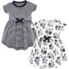 Baby Toddler Black Floral Short Sleeve