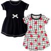 Baby Toddler Black Red Heart Short Sleeve