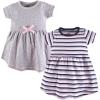 Baby Toddler Heather Gray Stripe Short Sleeve