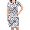 Women Pottery Tile Short Sleeve