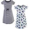 Youth Navy Floral Short Sleeve