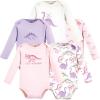 imageTouched by Nature Unisex Baby Organic Cotton LongSleeve BodysuitsRetro Dino