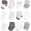 imageTouched by Nature Unisex Baby Organic Cotton SocksGray Charcoal Stars