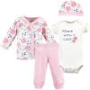 imageTouched by Nature babygirls Organic Cotton Preemie Layette SetPink Rose