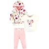 imageTouched by Nature unisexbaby Organic Cotton Hoodie Bodysuit Or Tee Top and PantBotanical Toddler