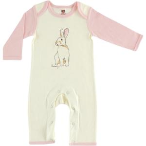 imageTouched by Nature Baby Girls Organic Cotton CoverallsBunny 1pack