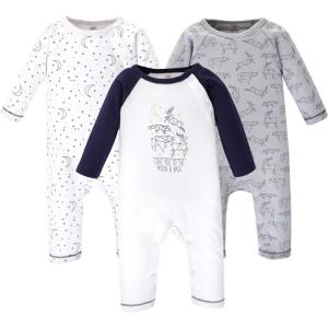 imageTouched by Nature Baby Girls Organic Cotton CoverallsConstellation