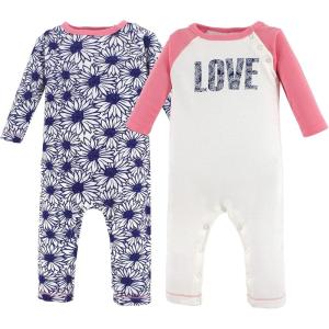 imageTouched by Nature Baby Girls Organic Cotton CoverallsDaisy