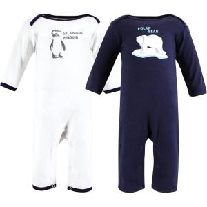 imageTouched by Nature Baby Girls Organic Cotton CoverallsEndangered Polar Bear