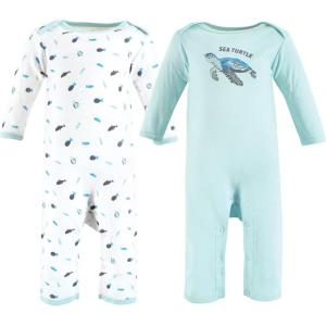 imageTouched by Nature Baby Girls Organic Cotton CoverallsEndangered Sea Turtle
