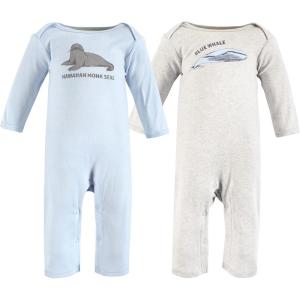imageTouched by Nature Baby Girls Organic Cotton CoverallsEndangered Seal