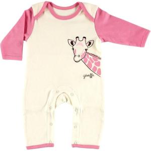 imageTouched by Nature Baby Girls Organic Cotton CoverallsGiraffe 1pack