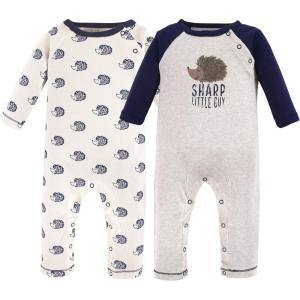 imageTouched by Nature Baby Girls Organic Cotton CoverallsHedgehog
