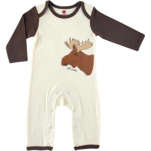 imageTouched by Nature Baby Girls Organic Cotton CoverallsMoose 1pack
