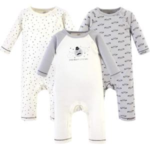 imageTouched by Nature Baby Girls Organic Cotton CoverallsMr Moon