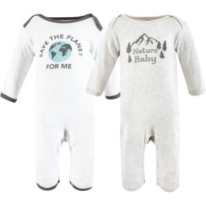 imageTouched by Nature Baby Girls Organic Cotton CoverallsNature Baby